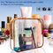 sacs cosmétiques imperméables portatifs de fermeture de la tirette 6pcs pour le voyage