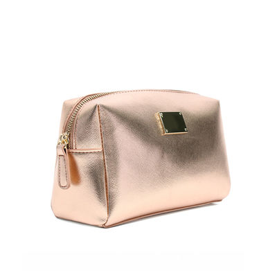 Sac en cuir de maquillage d'unité centrale de belle petite rayure croisée de luxe