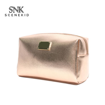 Sac en cuir de maquillage d'unité centrale de belle petite rayure croisée de luxe