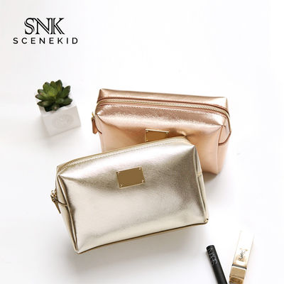 Sac en cuir de maquillage d'unité centrale de belle petite rayure croisée de luxe