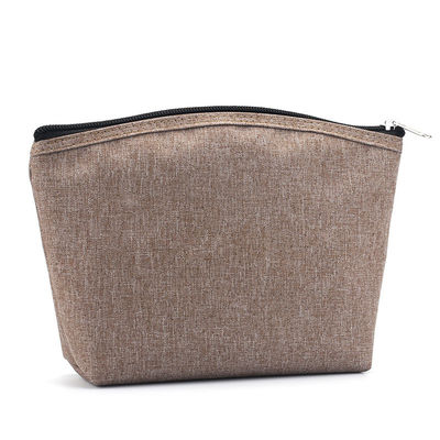 Sac cosmétique de couleur de blanc de maquillage portatif pur multifonctionnel de voyage
