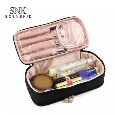 Sac personnalisable de maquillage d'article de toilette de dentelle de sac à main de Foldabel de grande capacité