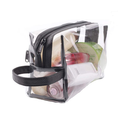 Le sac de rasage des hommes transparents de tirette de résistant à l'eau pour le voyage