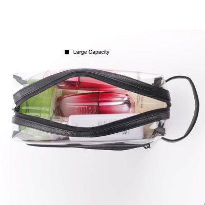 Le sac de rasage des hommes transparents de tirette de résistant à l'eau pour le voyage